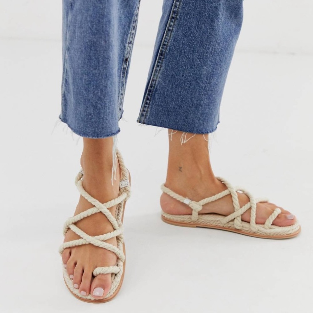 Chunky Rope Sandals - Picture 1 of 2